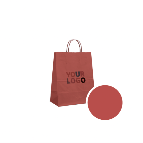 Paper Bag Red M (22x10x31cm)