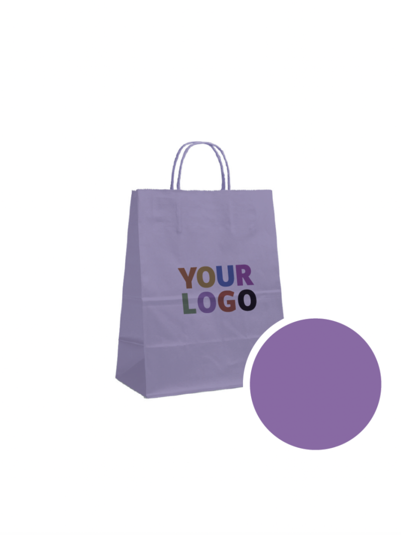 Paper Bag Lavender M (22x10x31cm)