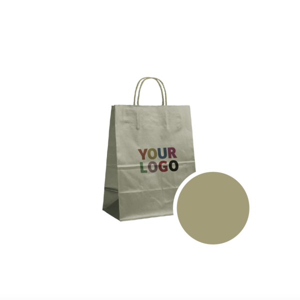 Papieren Tas Goud M (22x10x31cm)