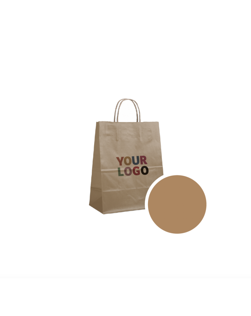 Paper Bag Bronze M (22x10x31cm)