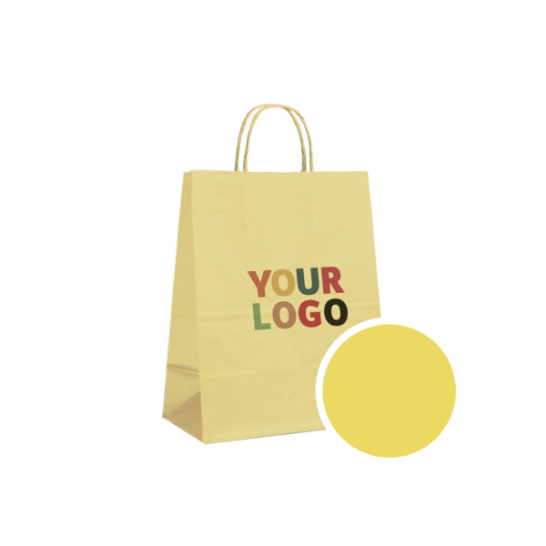 SAC PAPIER JAUNE L (32x12x41cm)
