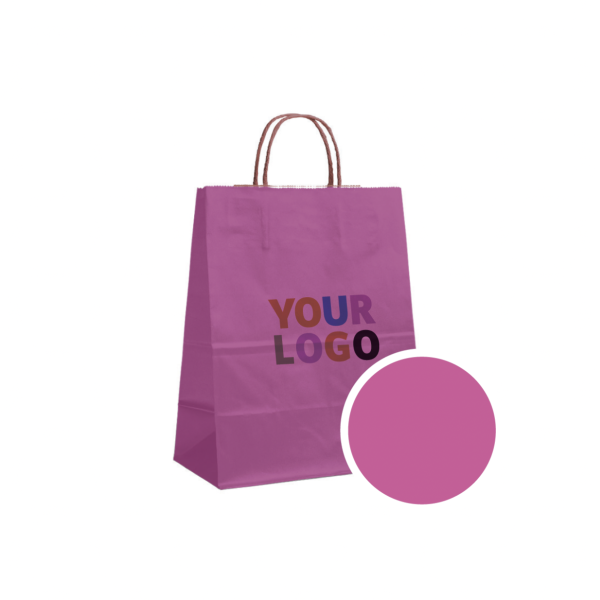 SAC PAPIER ROSE L (32x12x41cm)