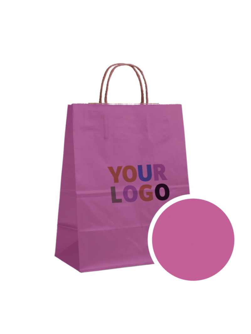 Paper Bag Pink L (32x12x41cm)