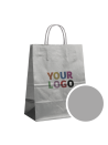 Bolsa de papel Plata L (32x12x41cm)