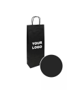 Bolsa marrón personalizable para 1 botella, entrega urgente y precio económico.