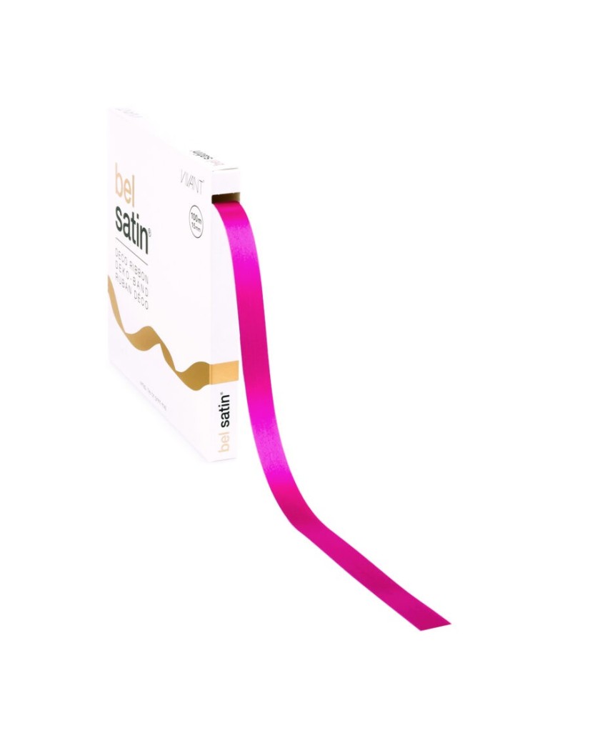 Cinta de Satén – Magenta 15mm – 100m