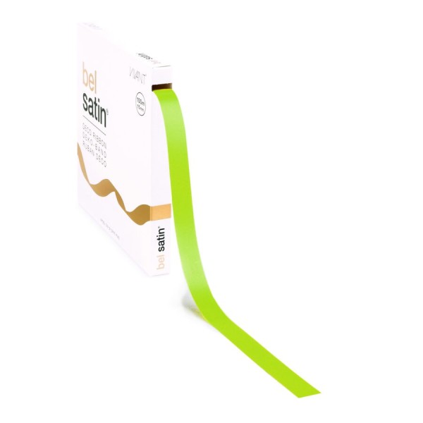 Satinband – Spring Green 15mm – 100m