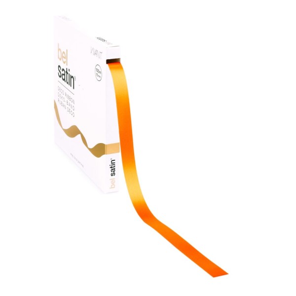 Satinband – Orange 15mm – 100m