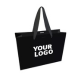 Sac en papier de luxe noir personnalisé